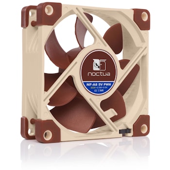 Product image of Noctua NF-A8 5V PWM - 80mm x 25mm 2200RPM Cooling Fan - Click for product page of Noctua NF-A8 5V PWM - 80mm x 25mm 2200RPM Cooling Fan