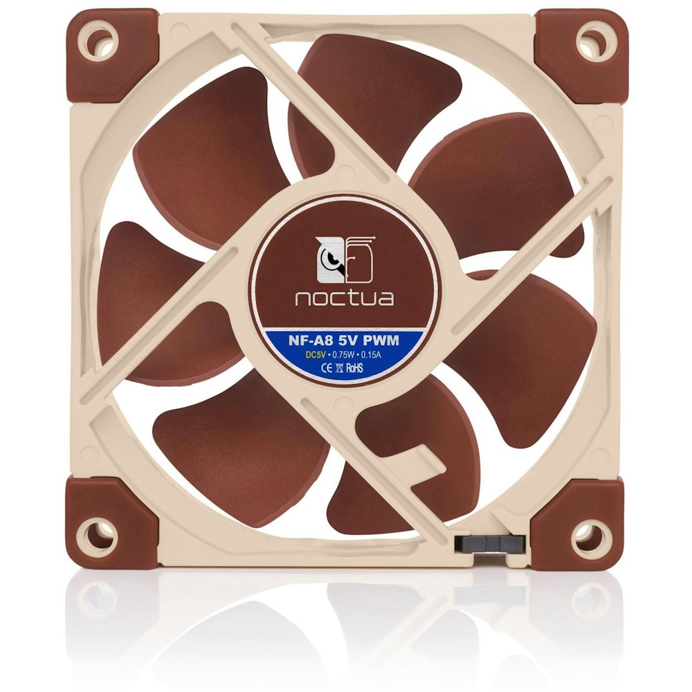 A large main feature product image of Noctua NF-A8 5V PWM - 80mm x 25mm 2200RPM Cooling Fan