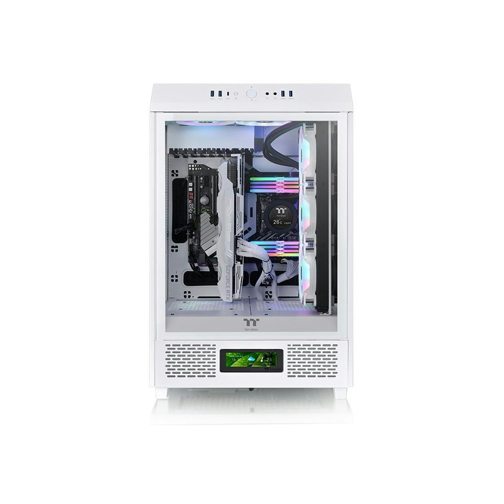 A large main feature product image of Thermaltake LCD Display Panel Kit for The Tower 500 (Snow)