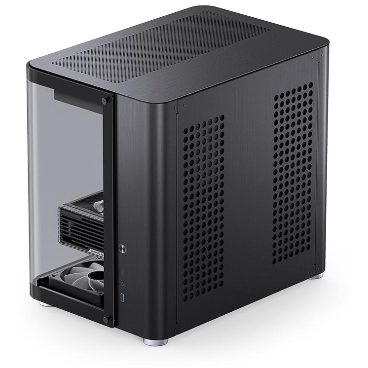 A large main feature product image of Jonsbo TK-2 Mid Tower ATX Case (Black)