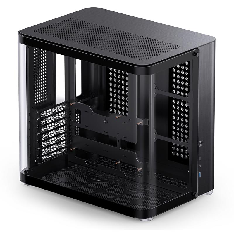 A large main feature product image of Jonsbo TK-2 Mid Tower ATX Case (Black)