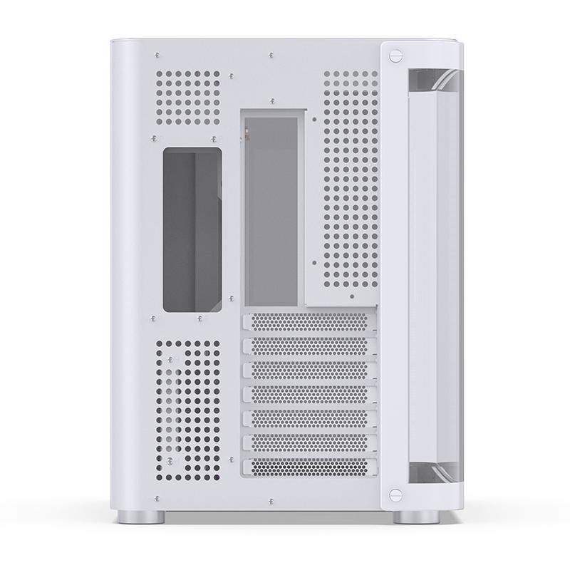 A large main feature product image of Jonsbo TK-2 Mid Tower ATX Case (White)
