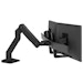 A product image of Ergotron HX Desk Dual Monitor Arm - Matte Black
