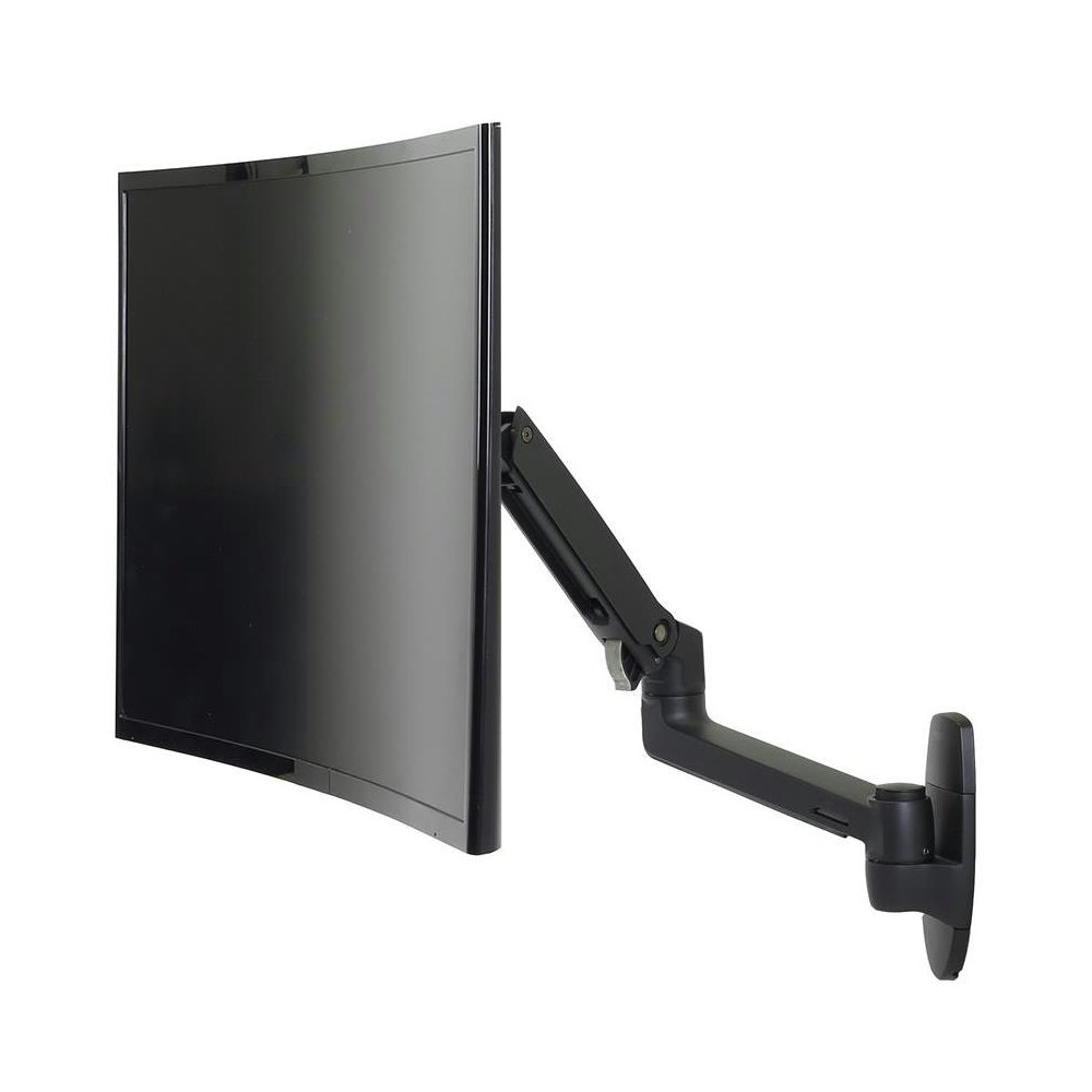 A large main feature product image of Ergotron LX Wall  Monitor Arm - Matte Black