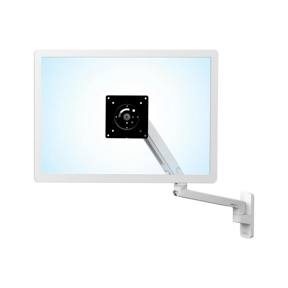 A large main feature product image of Ergotron MXV Wall Monitor Arm - White