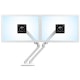 A small tile product image of Ergotron MXV Desk Dual Monitor Arm - White