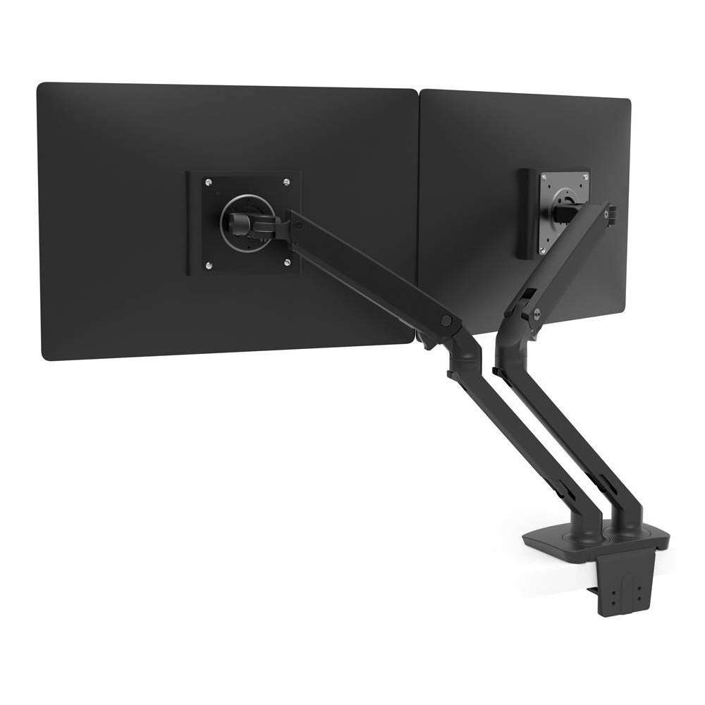 A large main feature product image of Ergotron MXV Desk Dual Monitor Arm - Matte Black