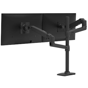 Product image of Ergotron LX Dual Stacking Arm Tall Pole - Matte Black - Click for product page of Ergotron LX Dual Stacking Arm Tall Pole - Matte Black
