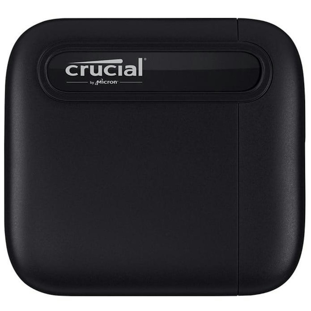 A large main feature product image of Crucial X6 Portable USB Type-C External SSD - 500GB