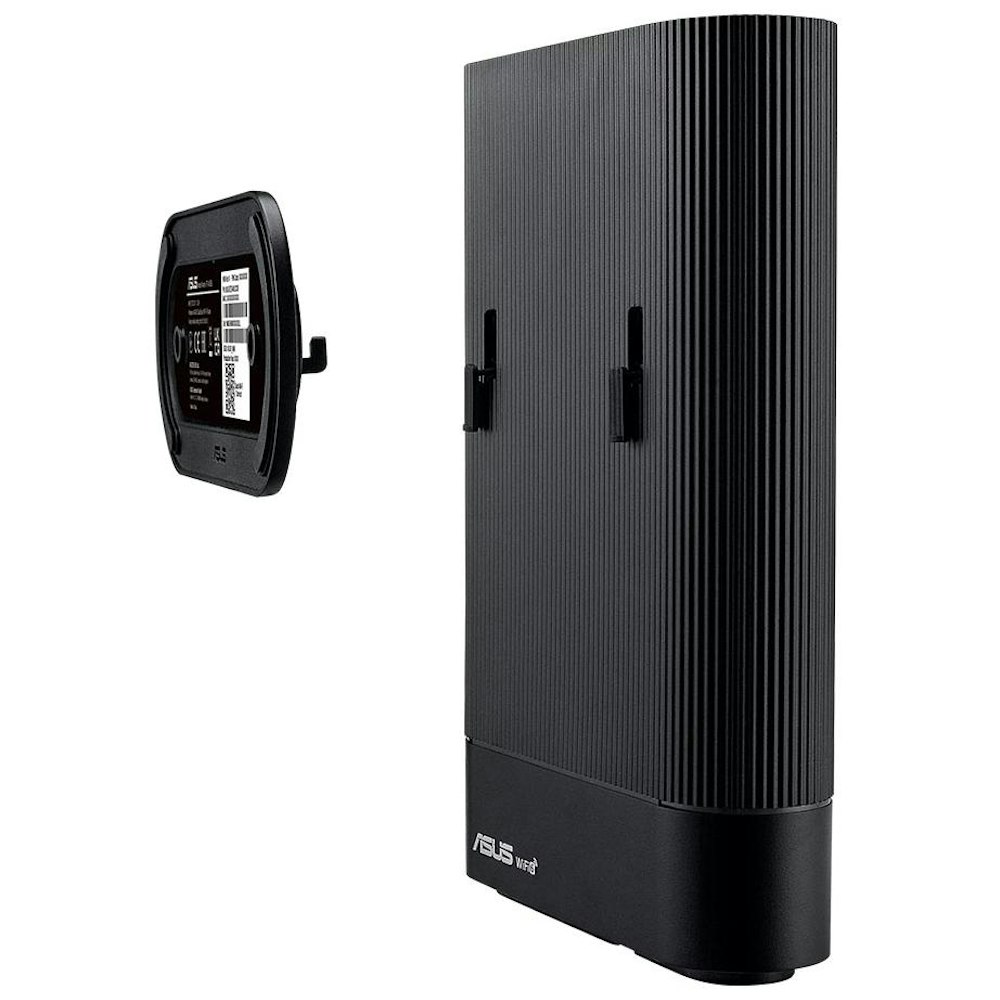 A large main feature product image of ASUS RT-AX59U AX4200 Dual Band WiFi 6 AiMesh Router