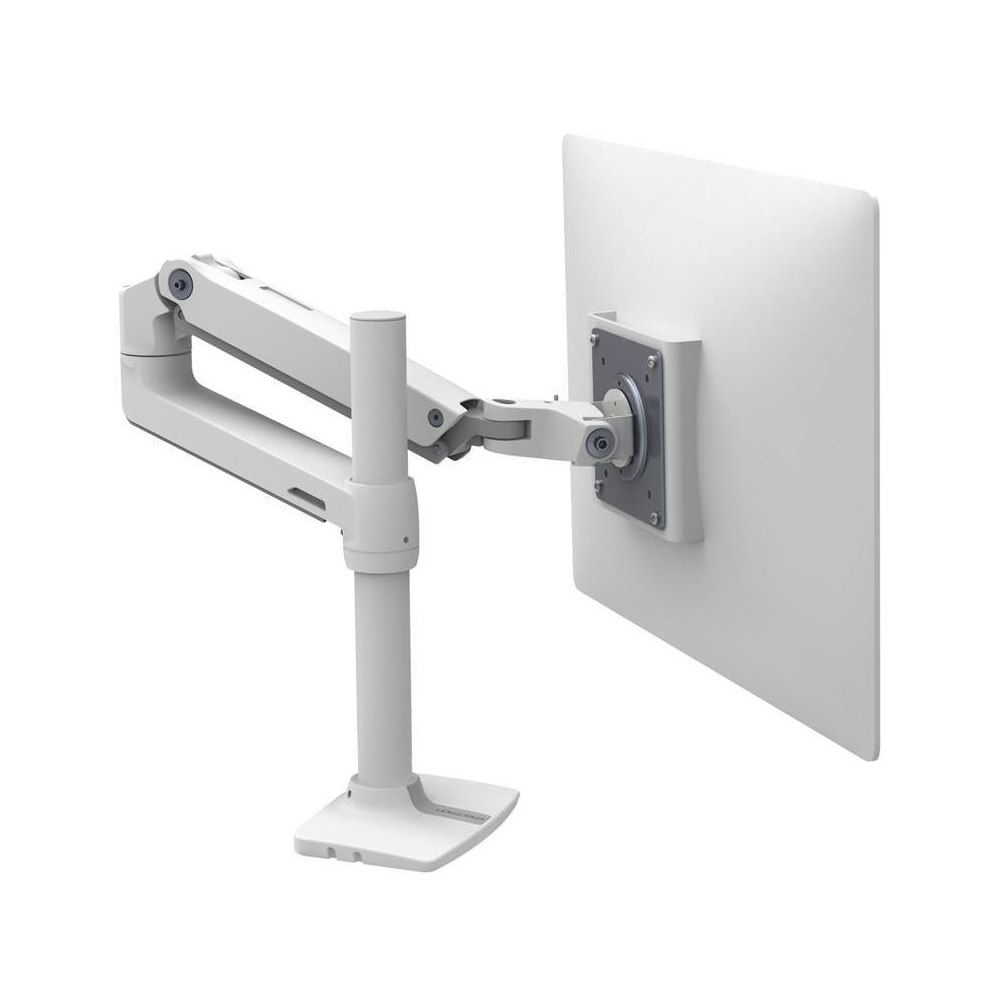 A large main feature product image of Ergotron LX Desk Monitor Arm Tall Pole - White