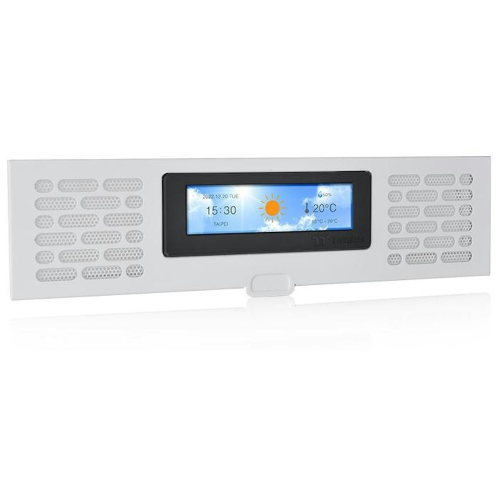 A large main feature product image of Thermaltake LCD Display Panel Kit for The Tower 200 (White)