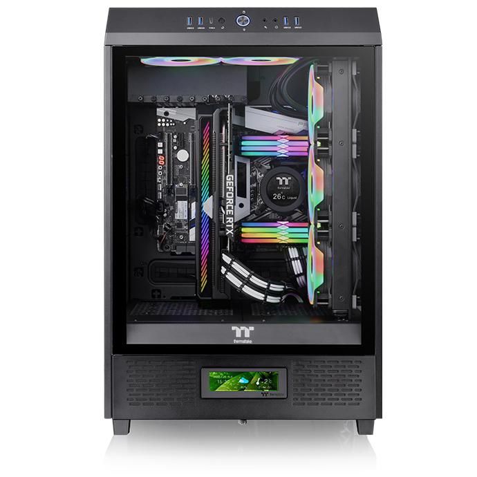 A large main feature product image of Thermaltake LCD Display Panel Kit for The Tower 500 (Black)