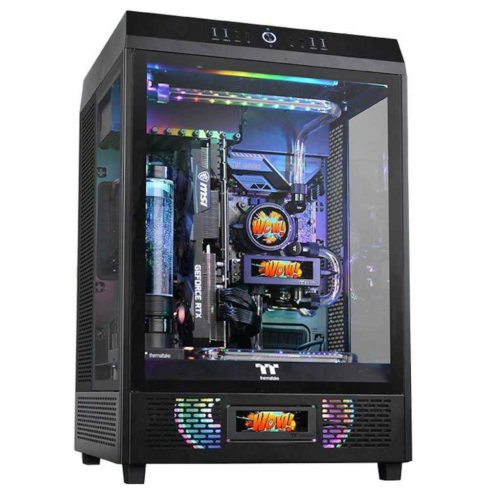 A large main feature product image of Thermaltake LCD Display Panel Kit for The Tower 500 (Black)