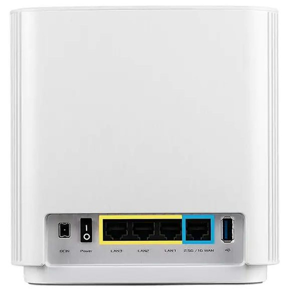 A large main feature product image of ASUS ZenWifi AX XT8 V2 AX6600 Tri Band WIFI 6 Router