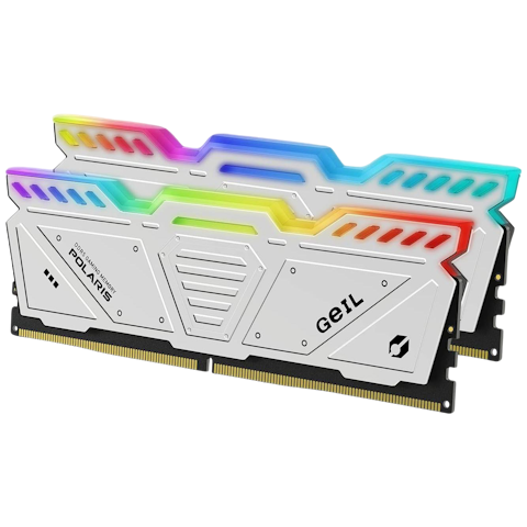 GeIL 32GB Kit (2x16GB) DDR5 Polaris AMD Edition RGB C38 6000MHz - White