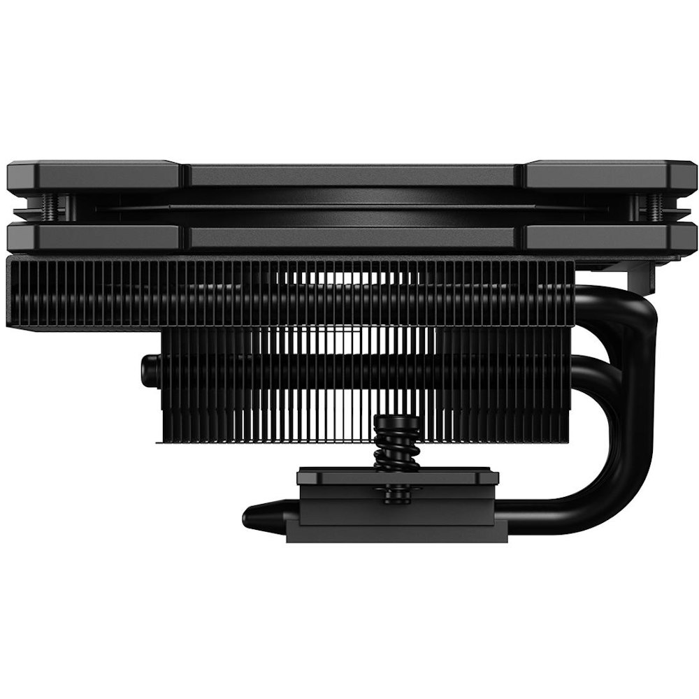 A large main feature product image of ID-COOLING Iceland Series IS-67-XT Low Profile CPU Cooler - Black