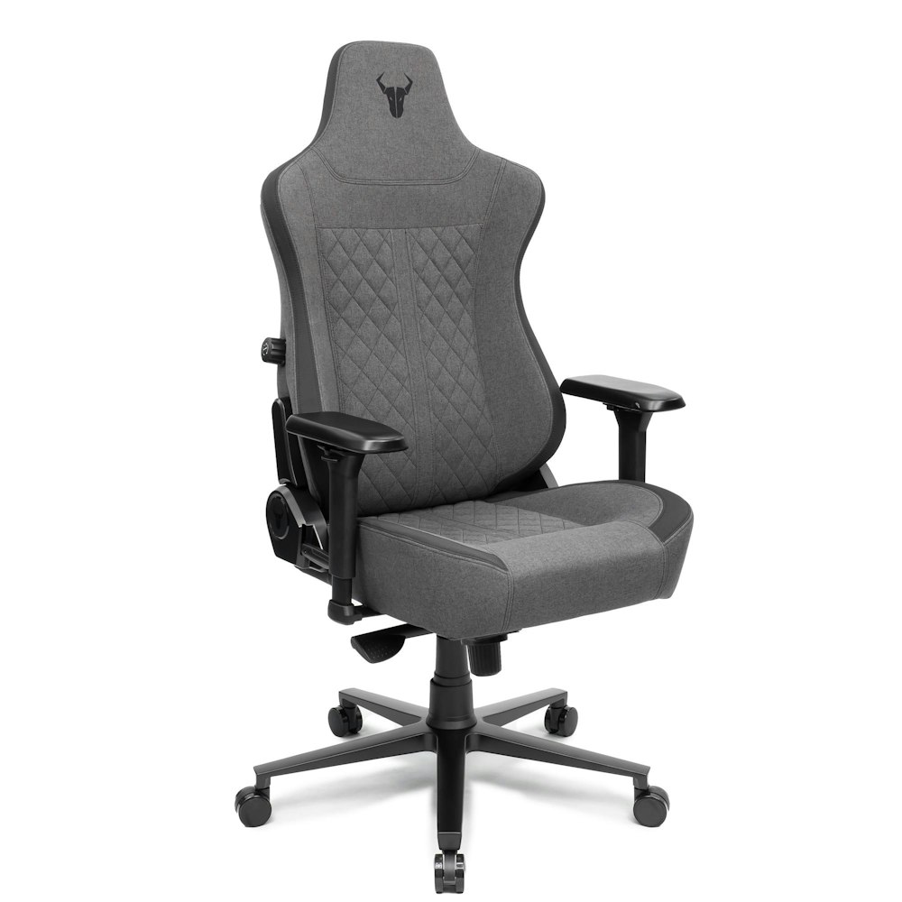 A large main feature product image of BattleBull Crosshair XL Gaming Chair - Dark Grey Weave