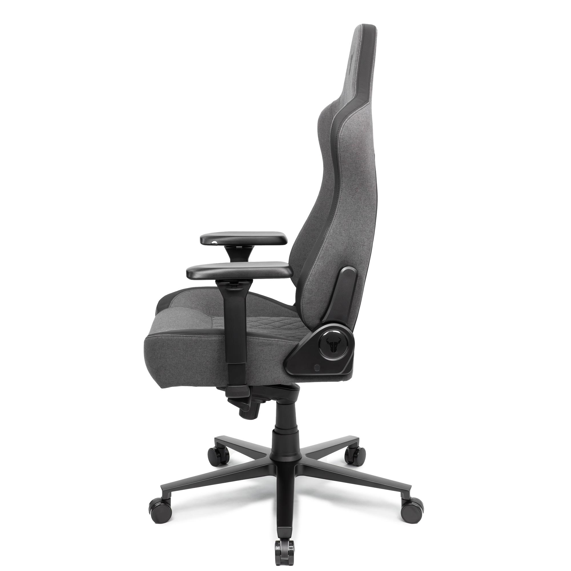 A large main feature product image of BattleBull Crosshair XL Gaming Chair - Dark Grey Weave