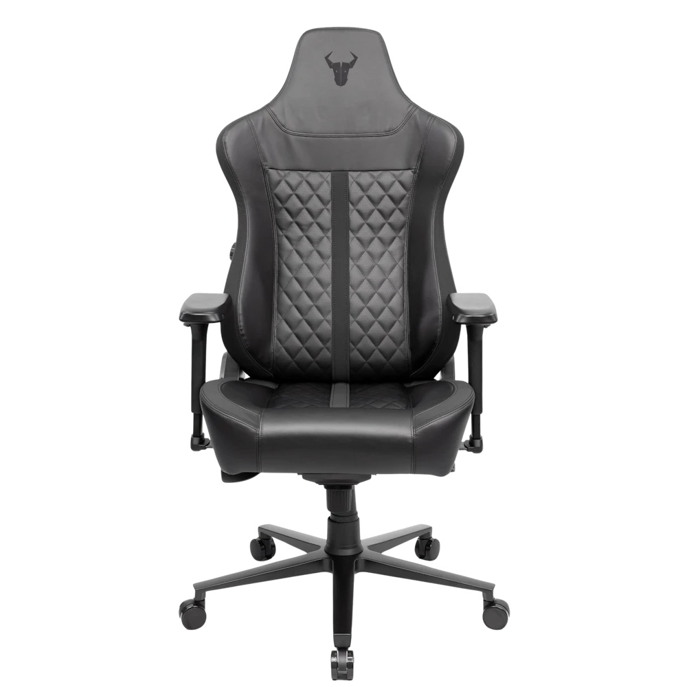 A large main feature product image of BattleBull Crosshair XL Gaming Chair - Black EPU Leather