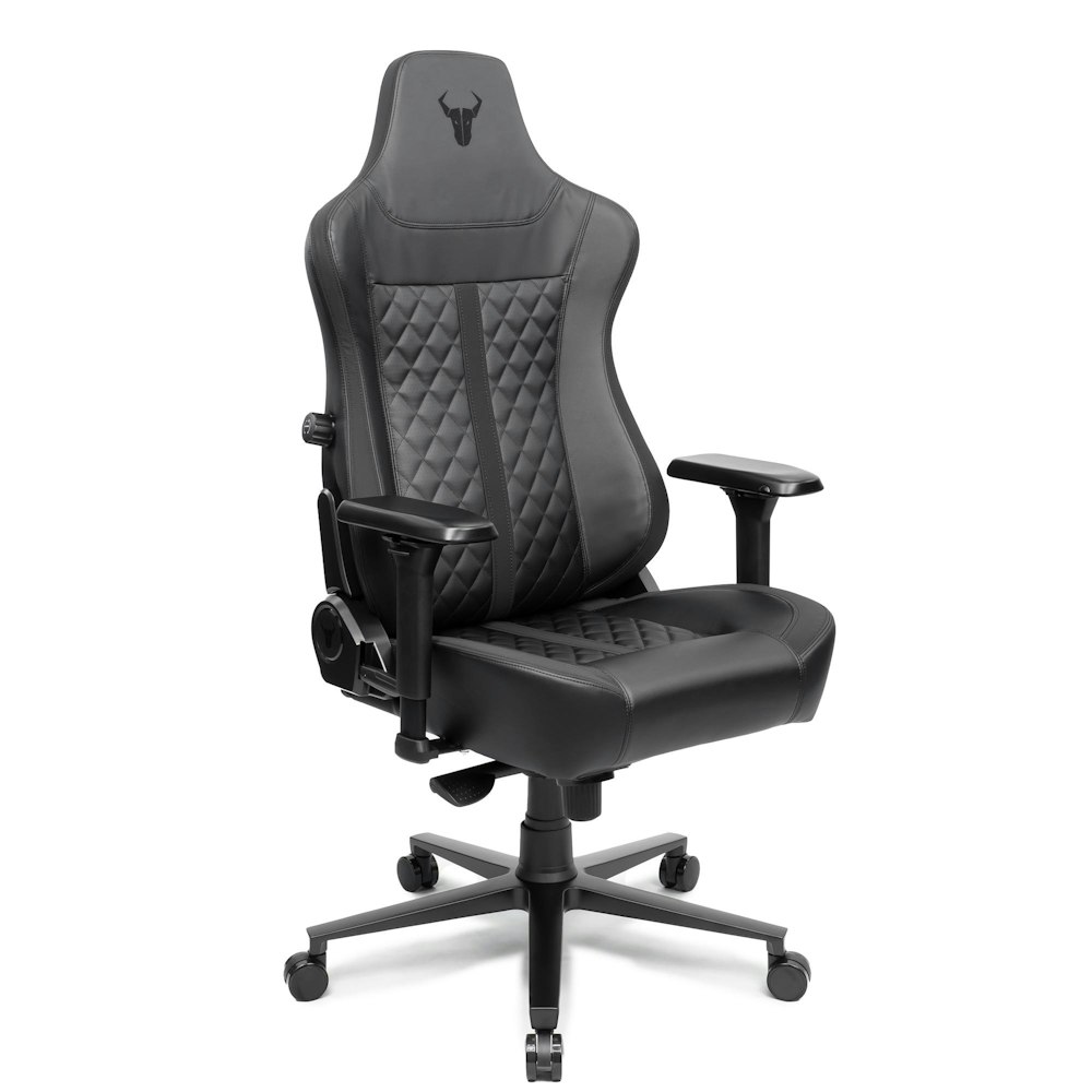 A large main feature product image of Battlebull Crosshair XL Gaming Chair Black EPU Leather