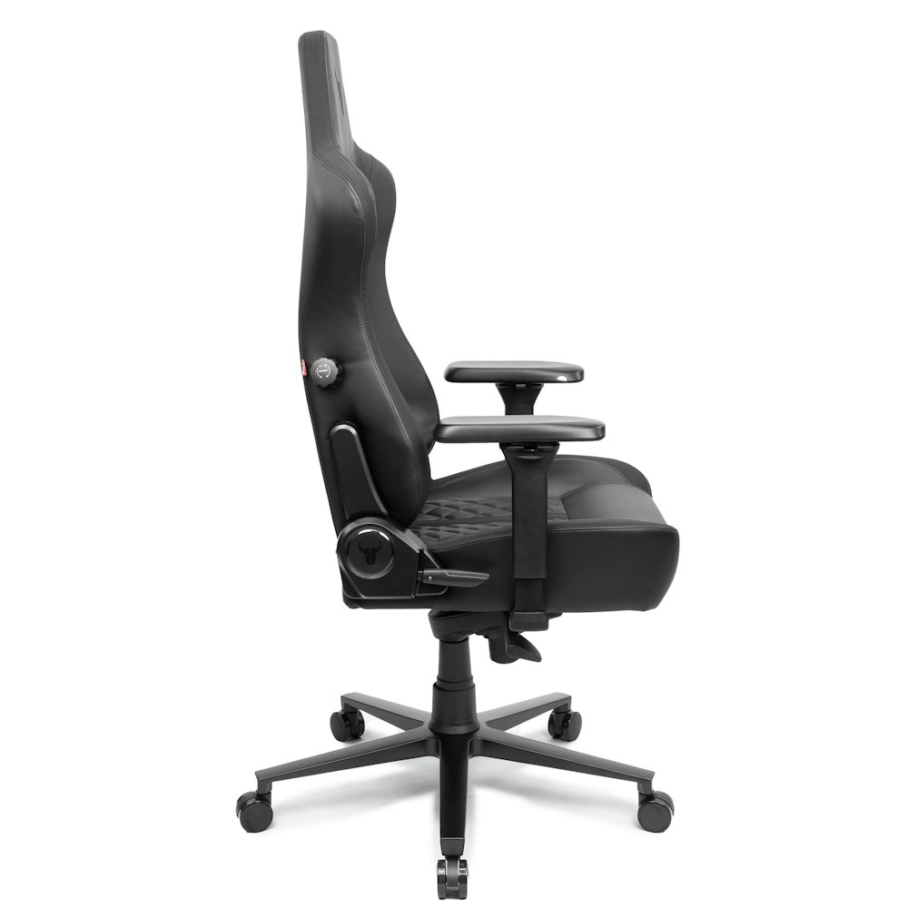 A large main feature product image of BattleBull Crosshair XL Gaming Chair - Black EPU Leather