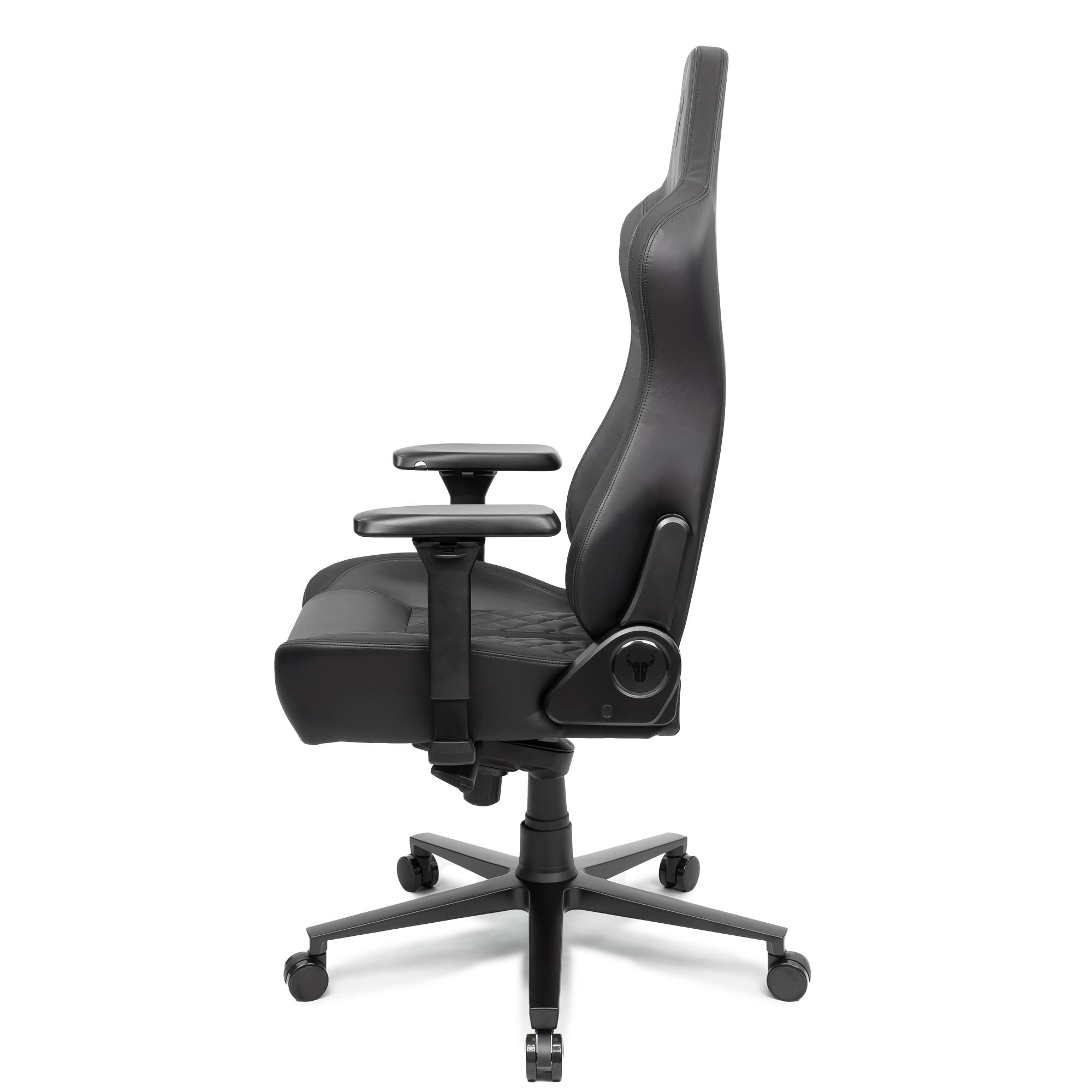 A large main feature product image of BattleBull Crosshair XL Gaming Chair - Black EPU Leather
