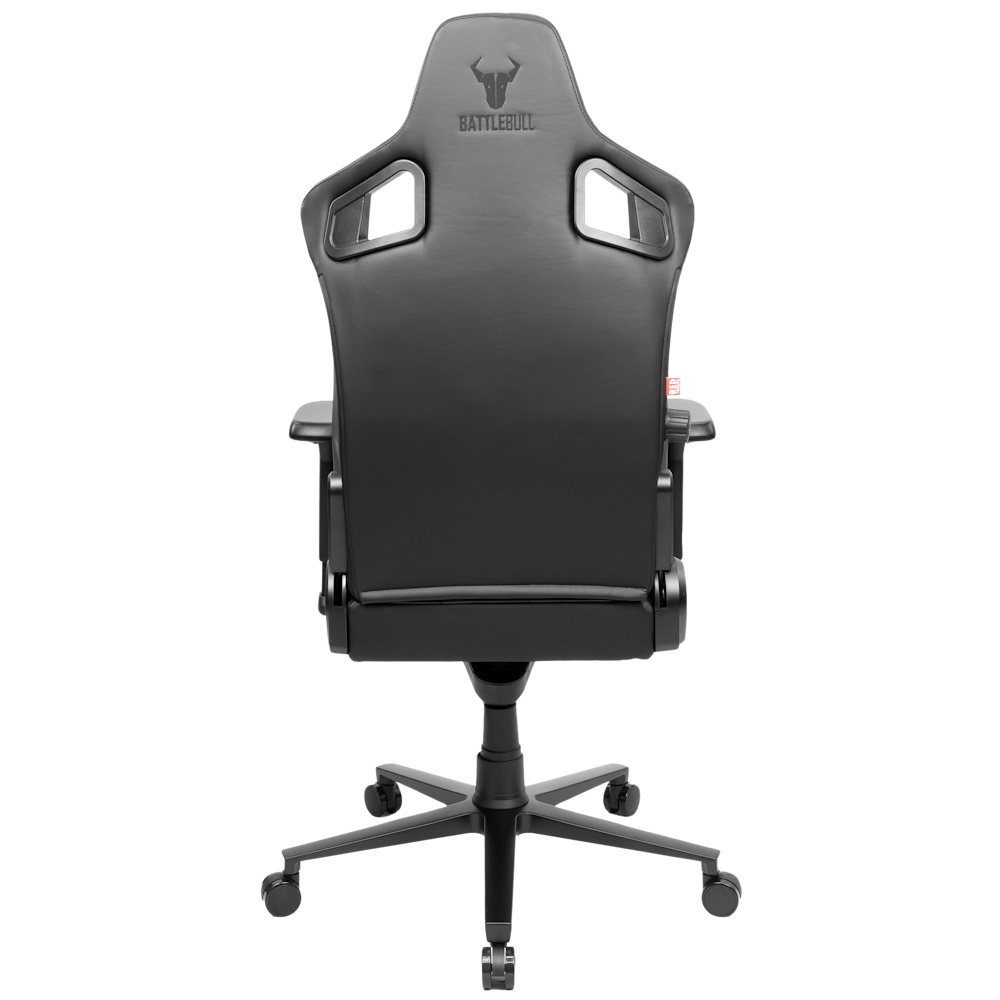 A large main feature product image of BattleBull Crosshair Gaming Chair - Black EPU Leather
