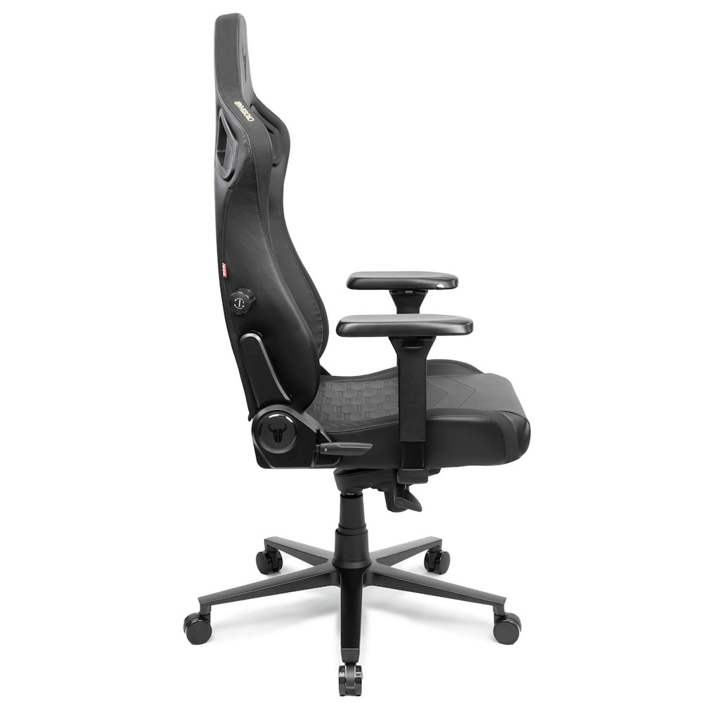 A large main feature product image of BattleBull Crosshair Gaming Chair - Black EPU Leather
