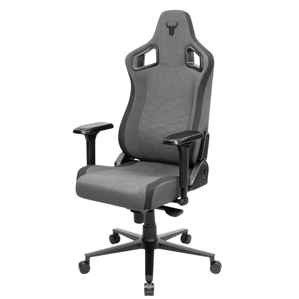 A large main feature product image of BattleBull Crosshair Gaming Chair - Dark Grey Weave