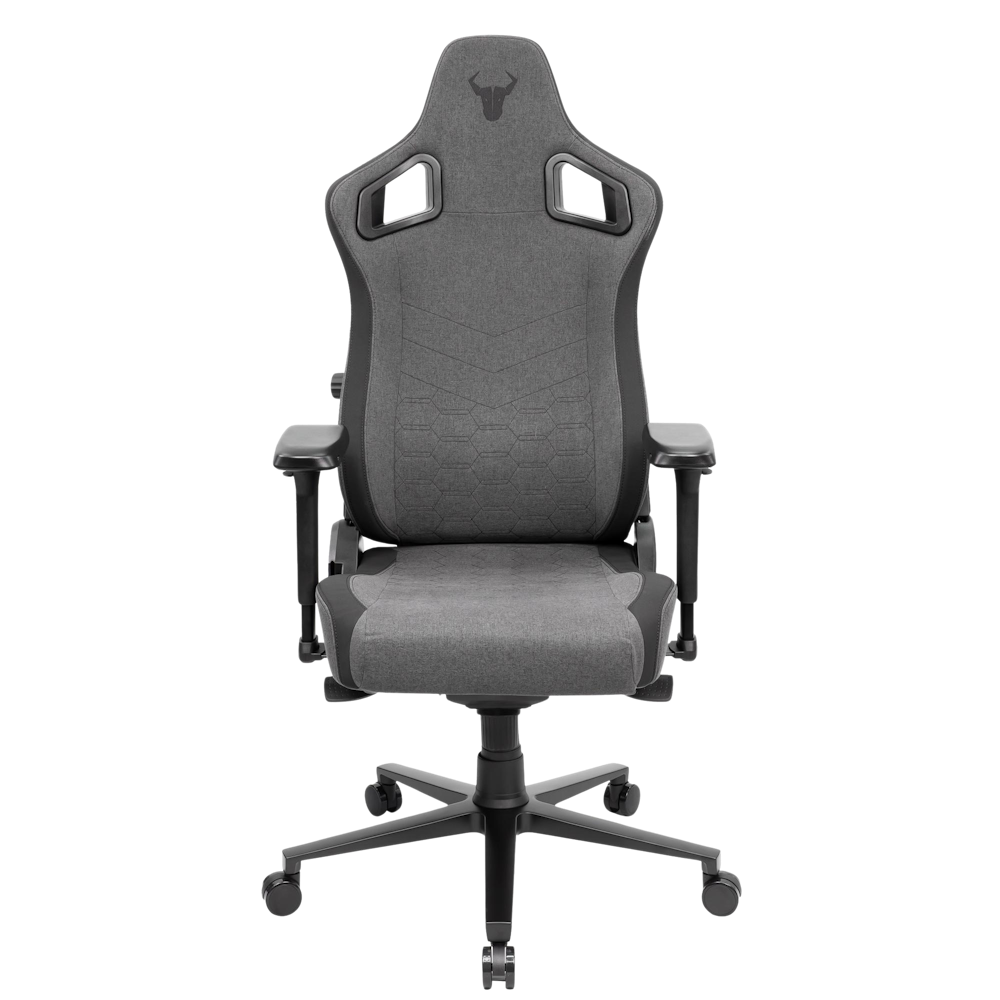 A large main feature product image of BattleBull Crosshair Gaming Chair - Dark Grey Weave