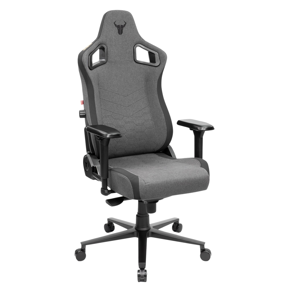 A large main feature product image of BattleBull Crosshair Gaming Chair - Dark Grey Weave