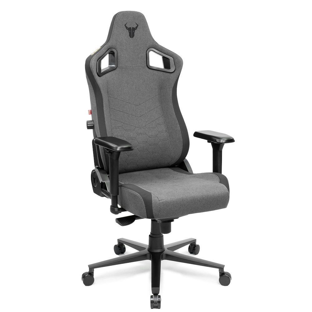 A large main feature product image of Battlebull Crosshair Gaming Chair Dark Grey Weave