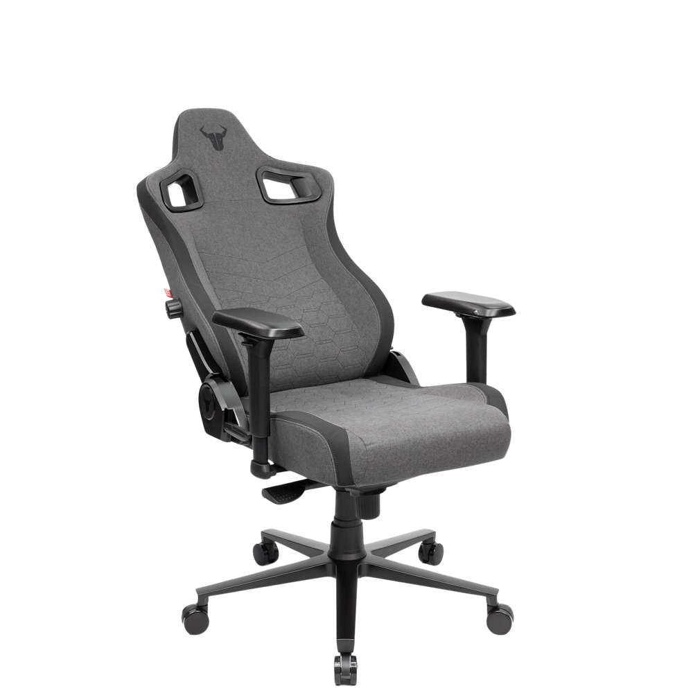 A large main feature product image of BattleBull Crosshair Gaming Chair - Dark Grey Weave