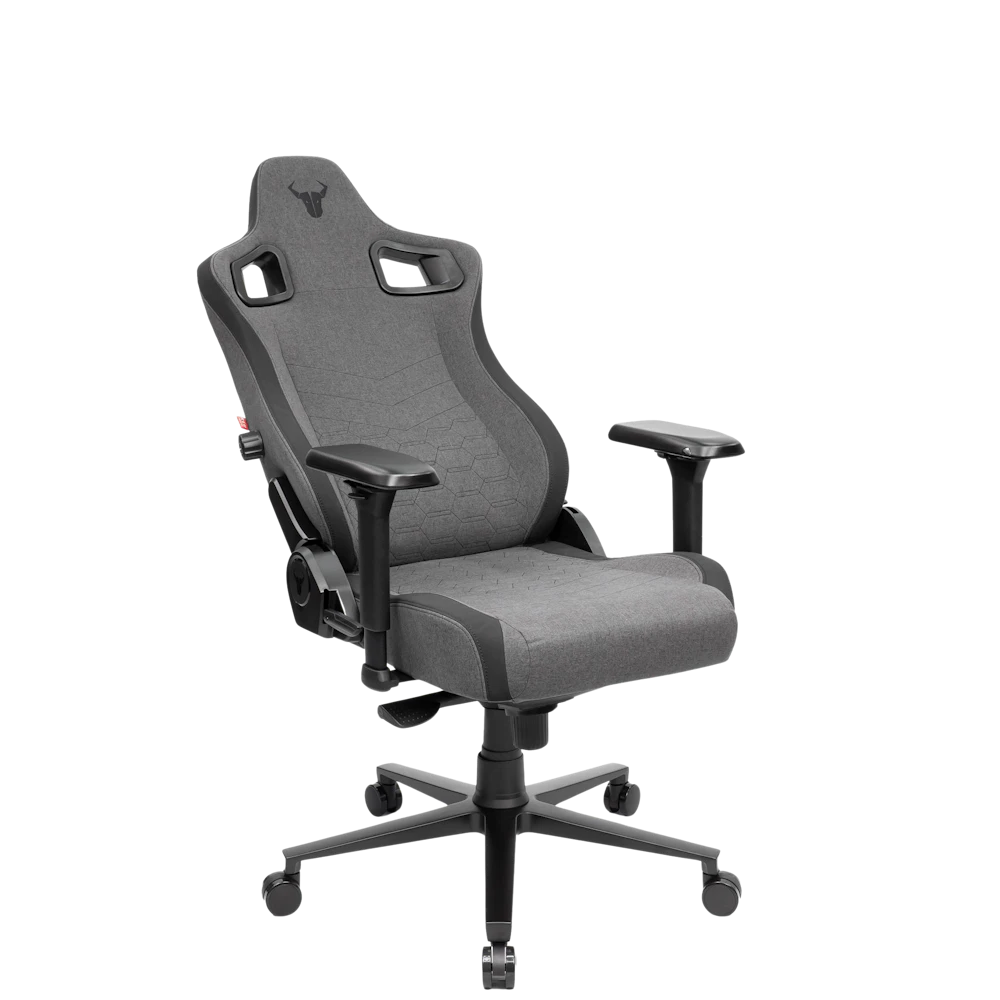 A large main feature product image of BattleBull Crosshair Gaming Chair - Dark Grey Weave