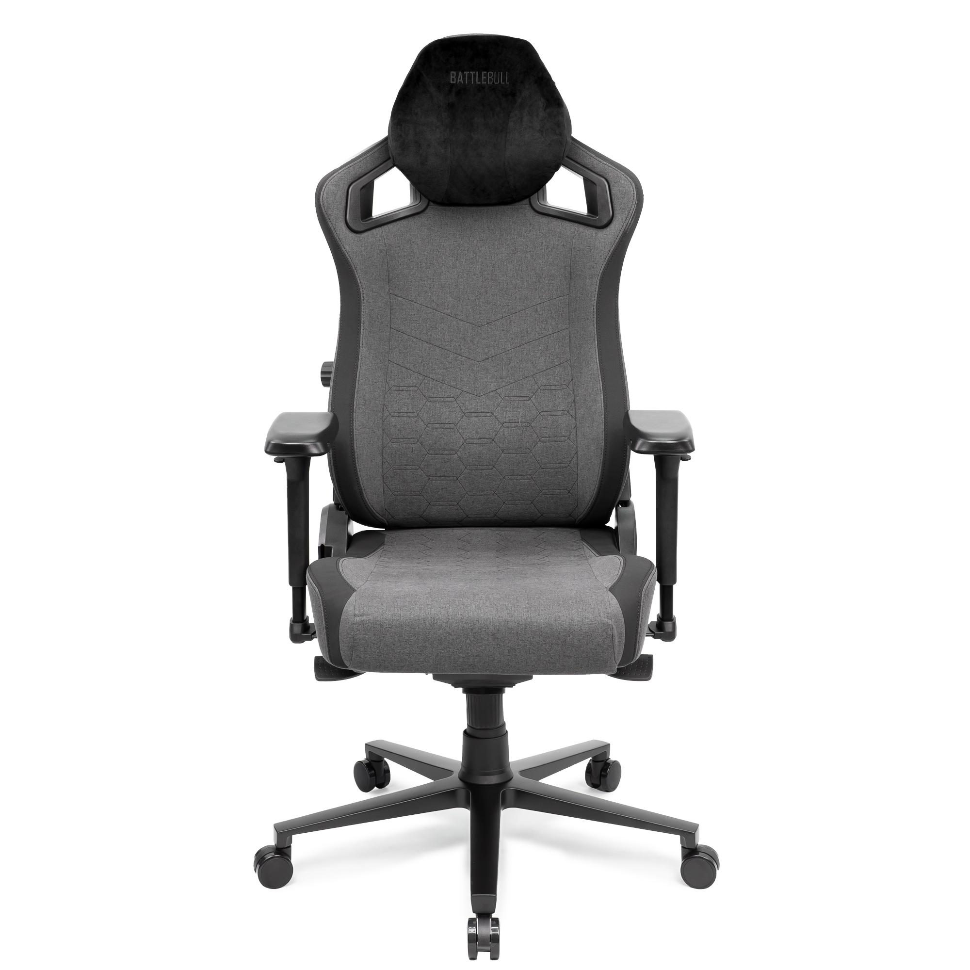 A large main feature product image of BattleBull Crosshair Gaming Chair - Dark Grey Weave