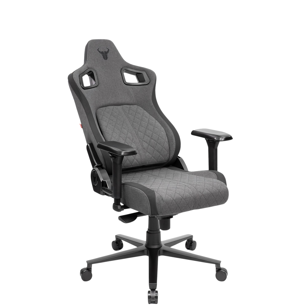 A large main feature product image of BattleBull Crosshair+ Gaming Chair - Dark Grey Weave