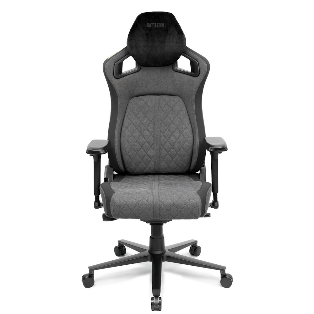 A large main feature product image of BattleBull Crosshair+ Gaming Chair - Dark Grey Weave