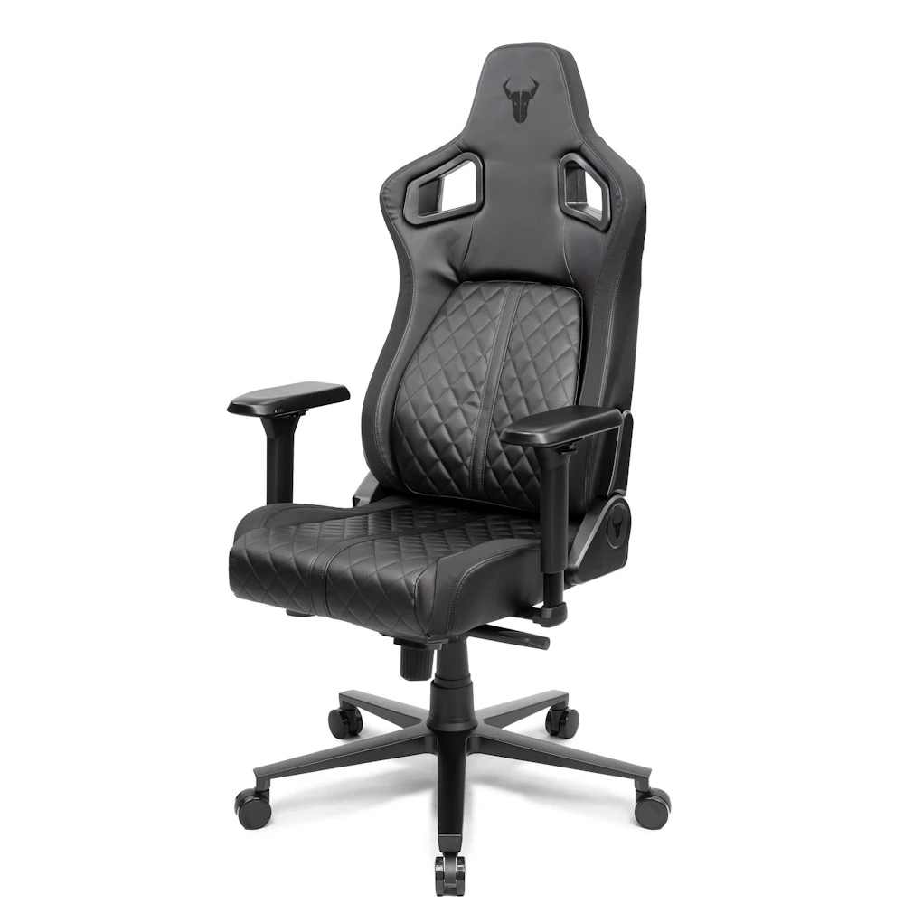 BattleBull Crosshair+ Gaming Chair - Black EPU Leather