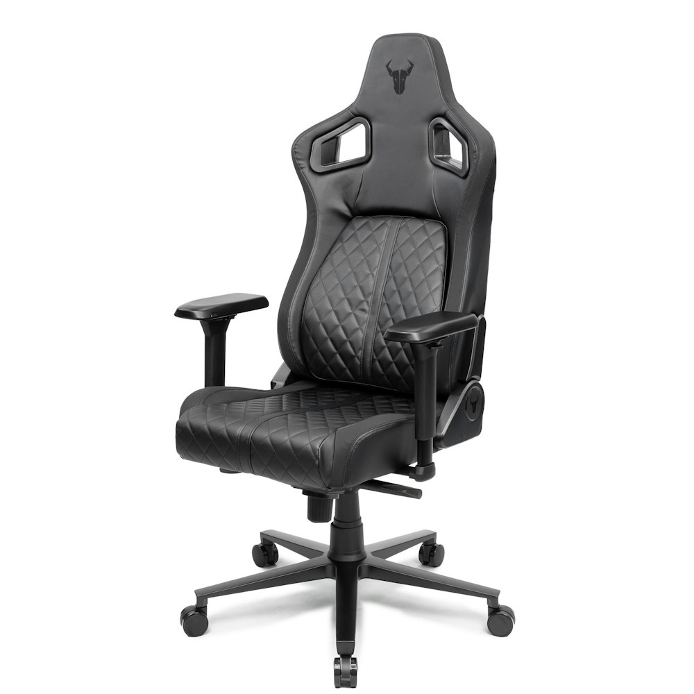 A large main feature product image of BattleBull Crosshair+ Gaming Chair - Black EPU Leather
