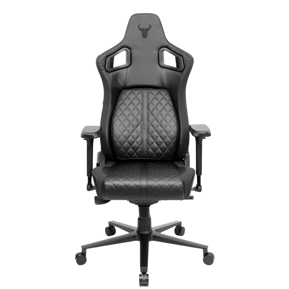 A large main feature product image of BattleBull Crosshair+ Gaming Chair - Black EPU Leather
