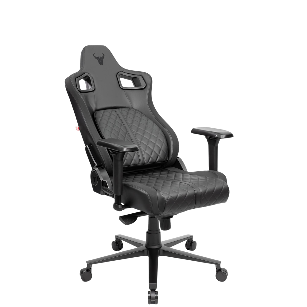 A large main feature product image of BattleBull Crosshair+ Gaming Chair - Black EPU Leather