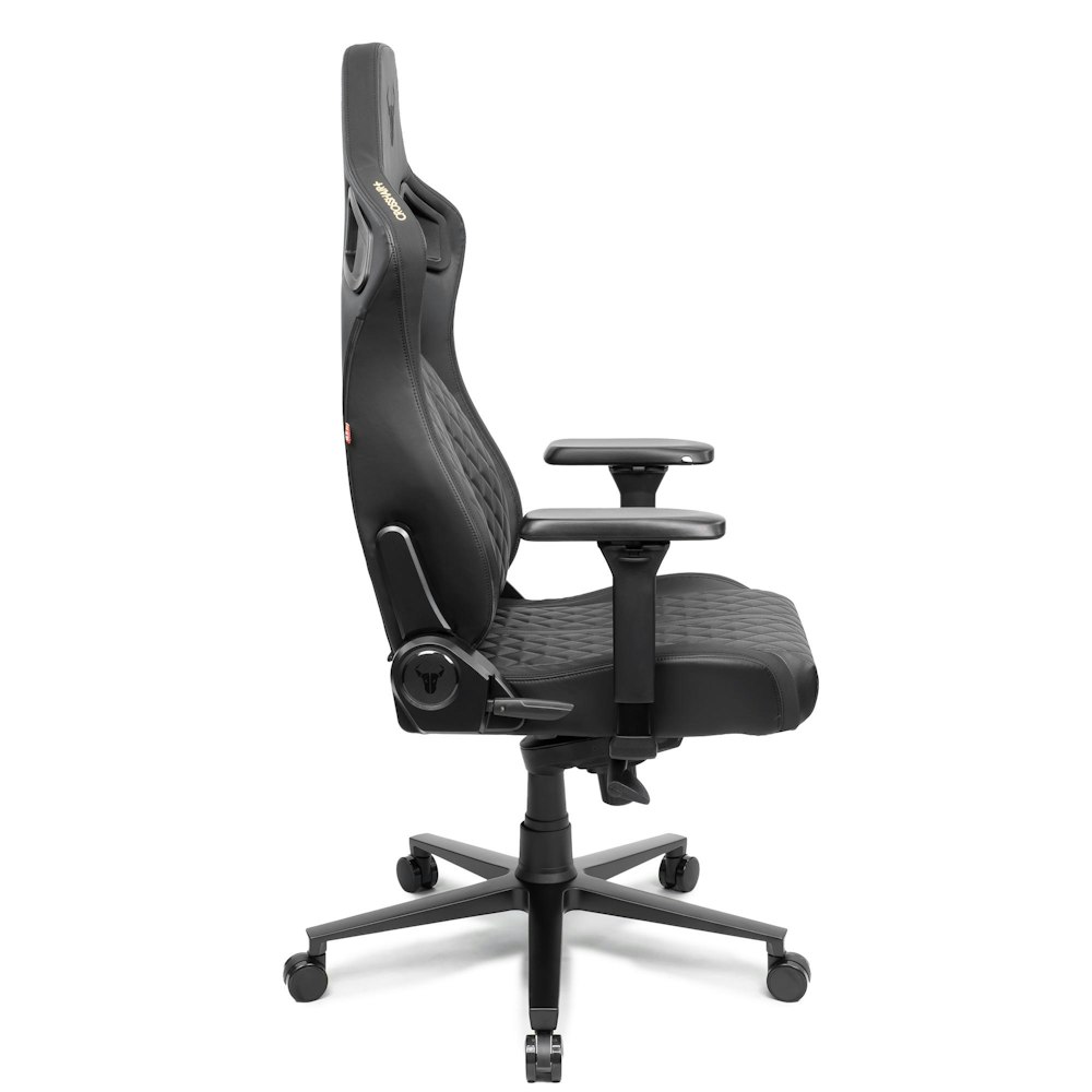 A large main feature product image of Battlebull Crosshair+ Gaming Chair Black EPU Leather