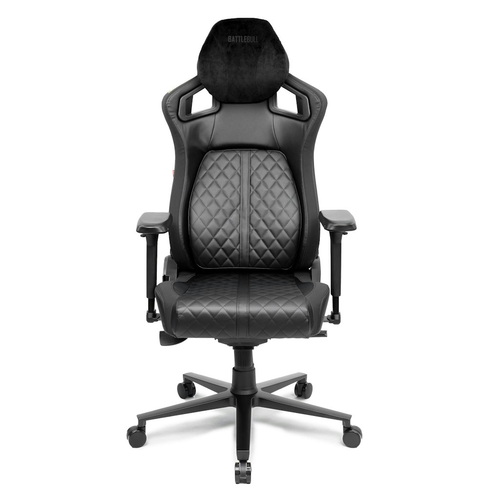 A large main feature product image of Battlebull Crosshair+ Gaming Chair Black EPU Leather