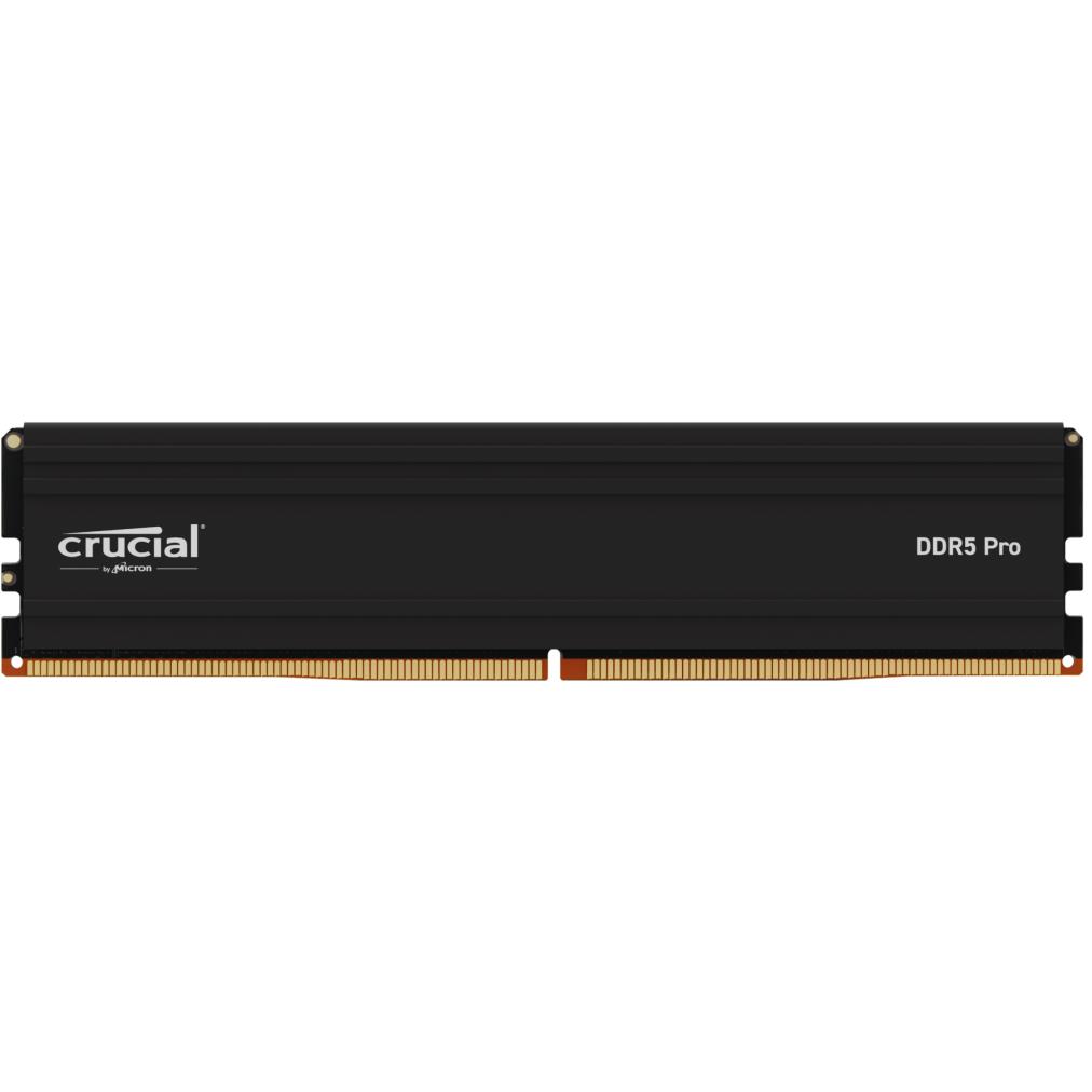 A large main feature product image of Crucial Pro 16GB Single (1x16GB) DDR5-6000 C48