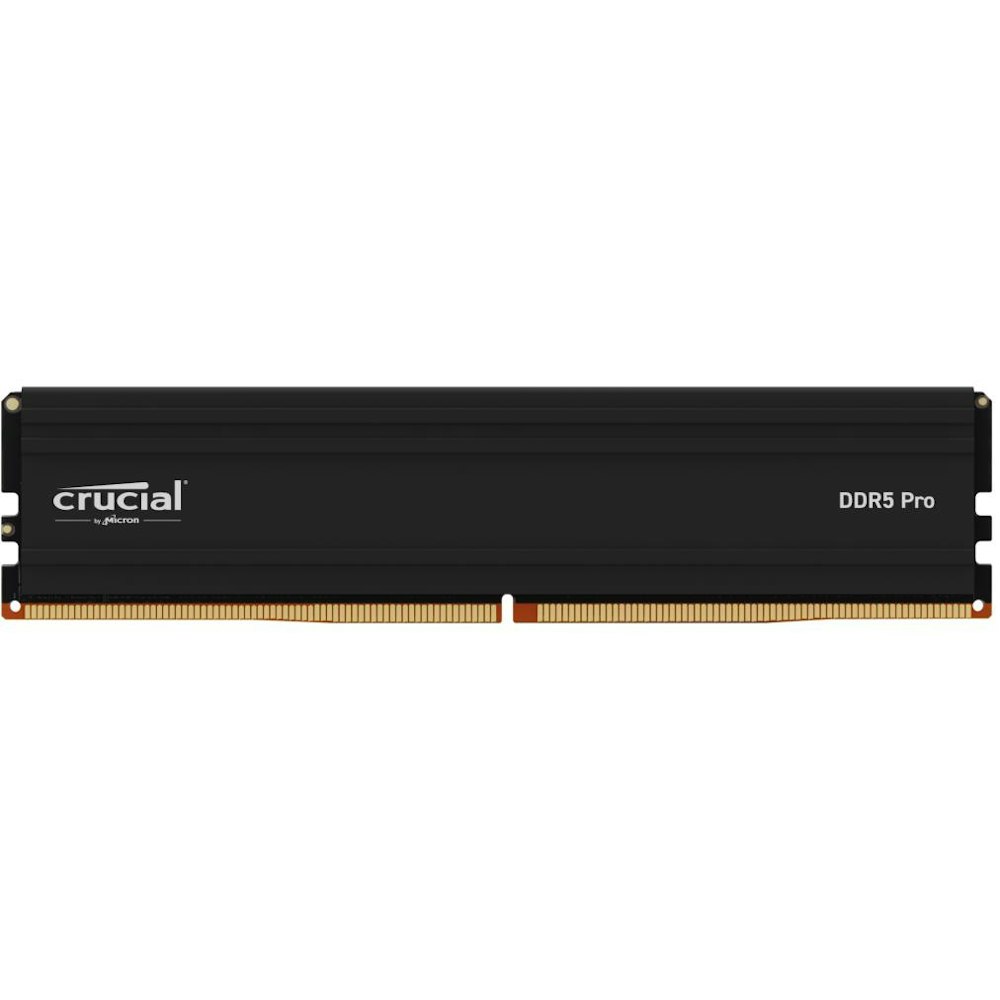 A large main feature product image of Crucial Pro 16GB Single (1x16GB) DDR5 CL48 6000MHz