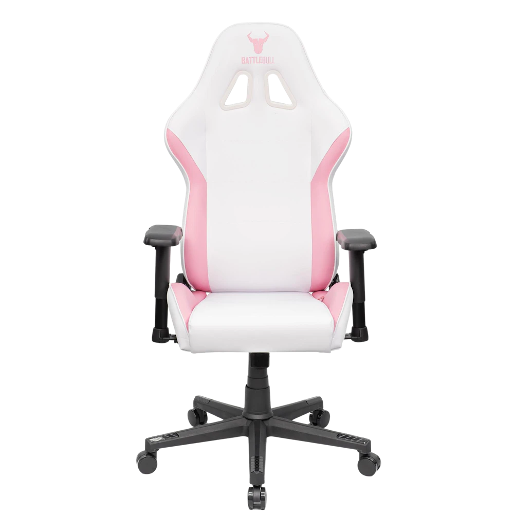 A large main feature product image of BattleBull Combat X Gaming Chair - White/Pink