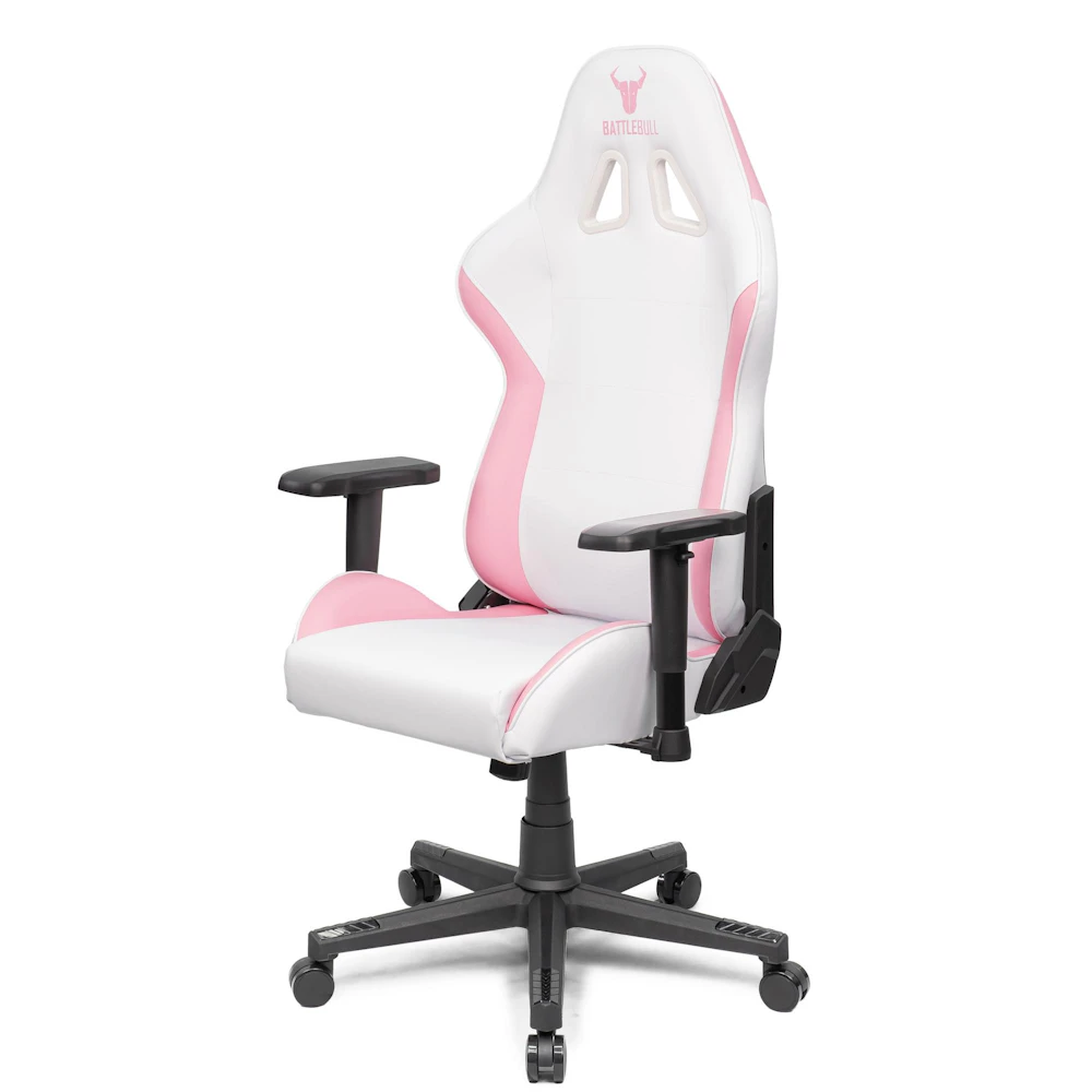 BattleBull Combat X Gaming Chair - White/Pink