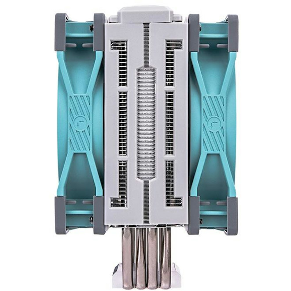 A large main feature product image of Thermaltake Toughair 510 - Dual Fan CPU Cooler (Turquoise)