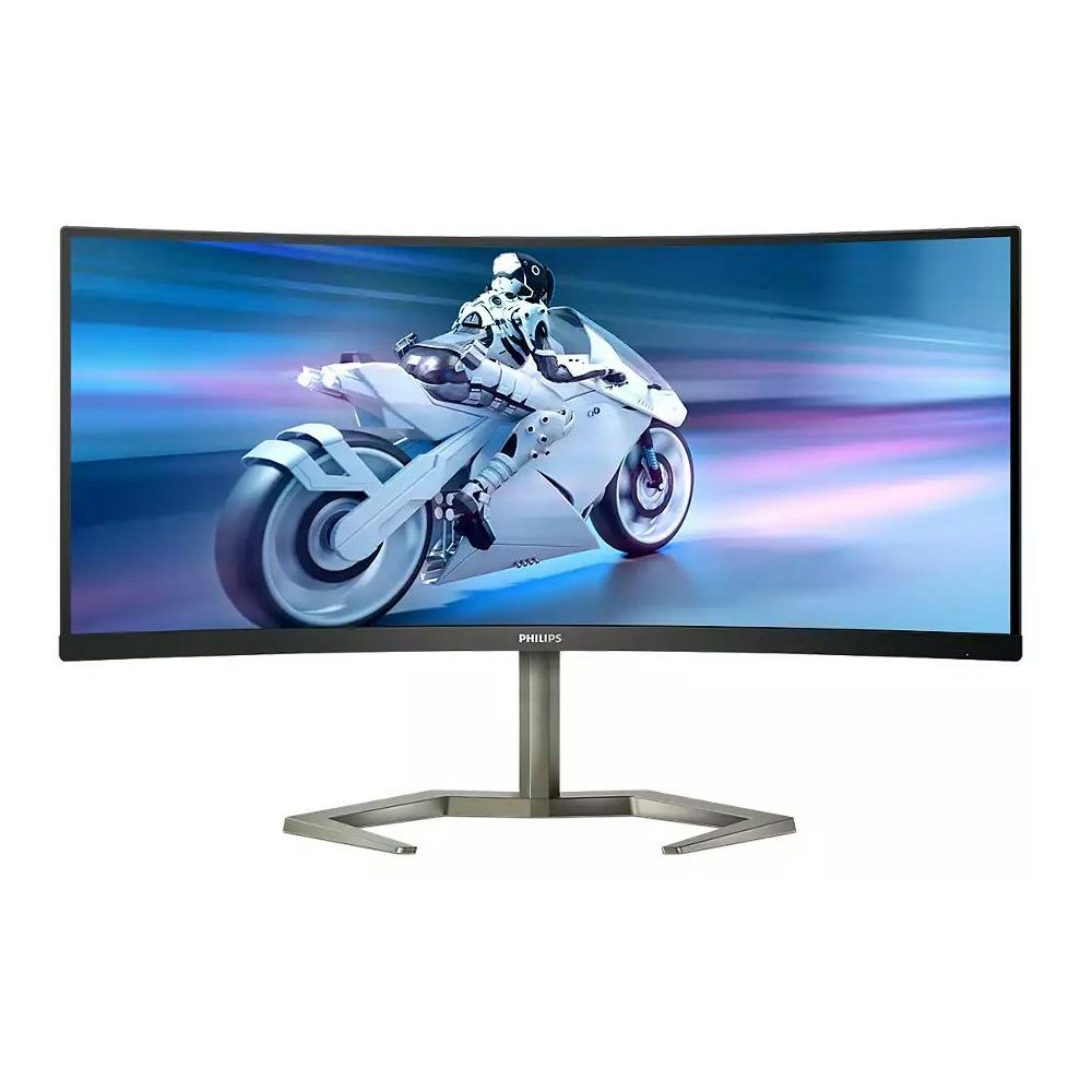 A large main feature product image of Philips Evnia 34M1C5500VA 34" Curved WQHD Ultrawide 165Hz VA Monitor
